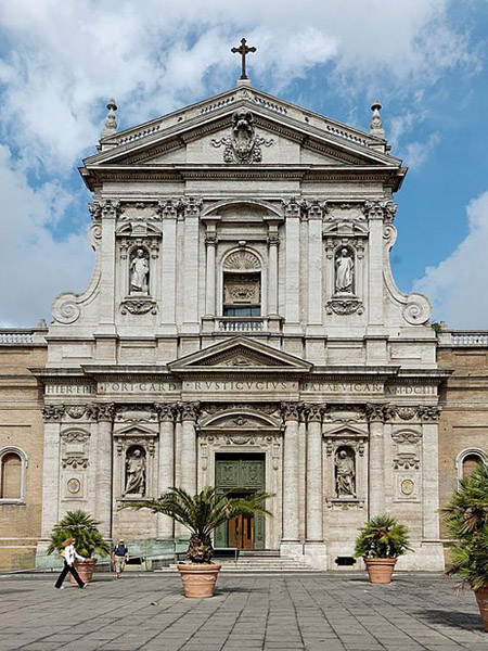Fassade der Kirche Santa Susanna in Rom